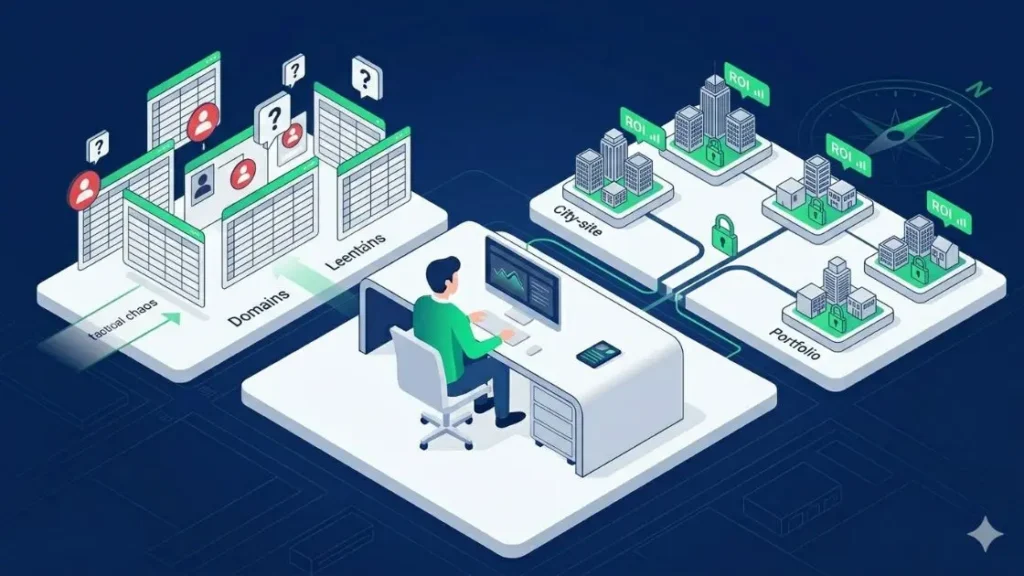 Modelo Operacional Rank & Rent com rotina, qualificação e ROI por ativo