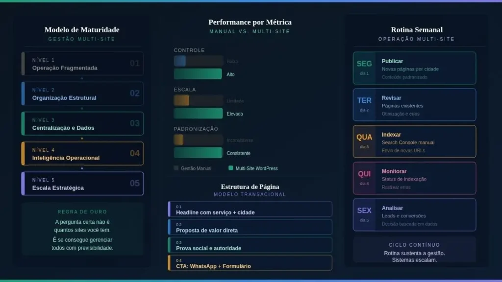 Rankito: modelo de 5 níveis de maturidade operacional (do Fragmentado ao Estratégico)